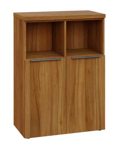 SIN 3 - 8DN2 kancelářská skříň, 2-dveřová/nika, 1120x800x400, ořech světlý